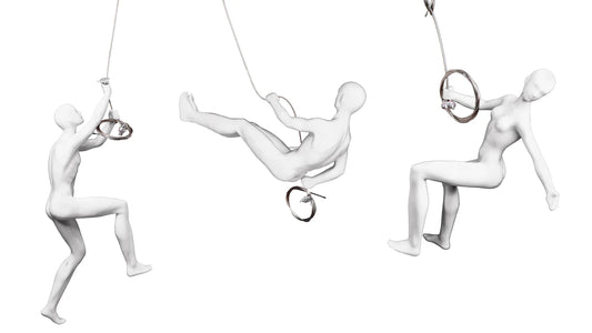 3 pc climbers sculpture