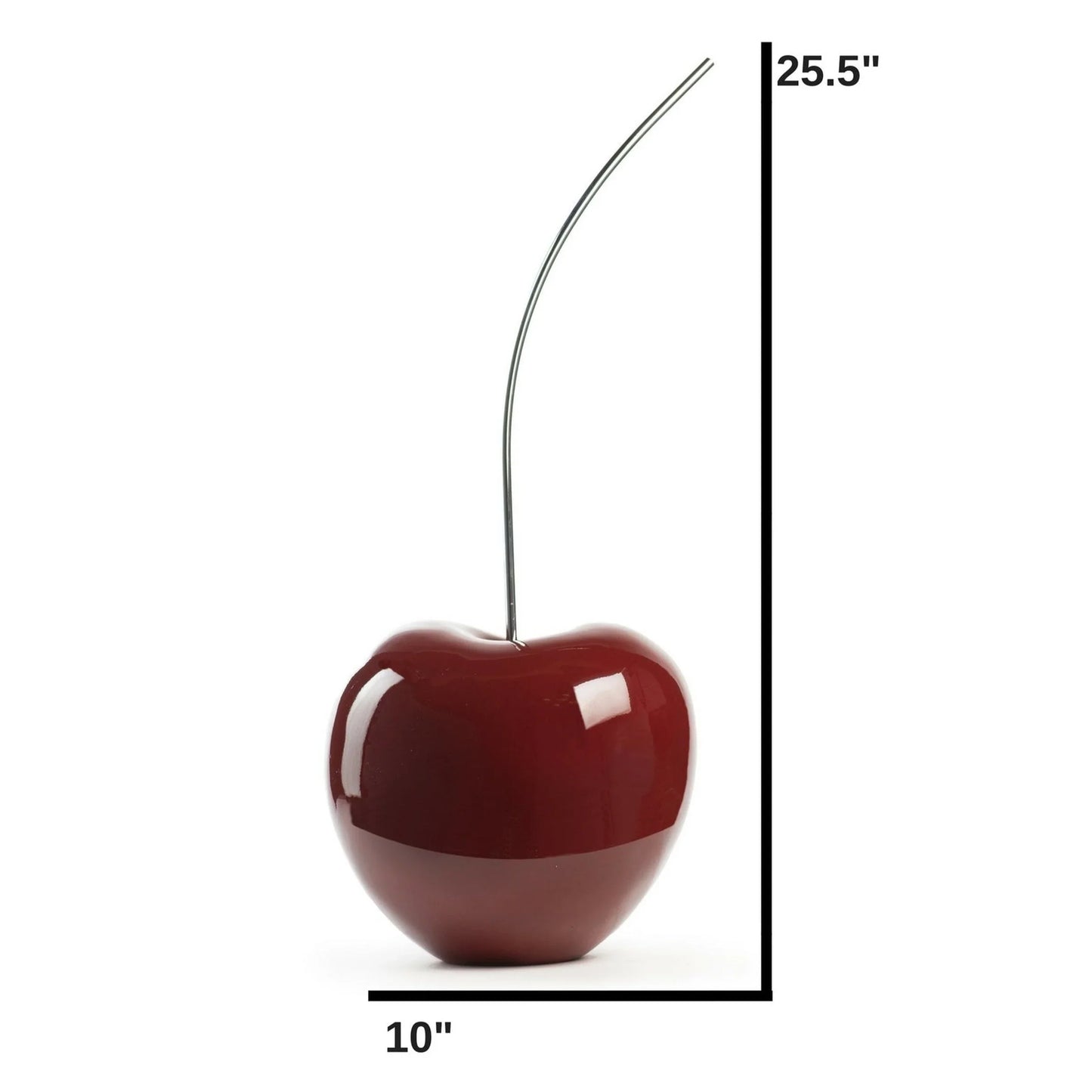 ESCULTURA GRANDE DE CEREZA EN VINO TINTO DE 63.5 CM DE ALTURA