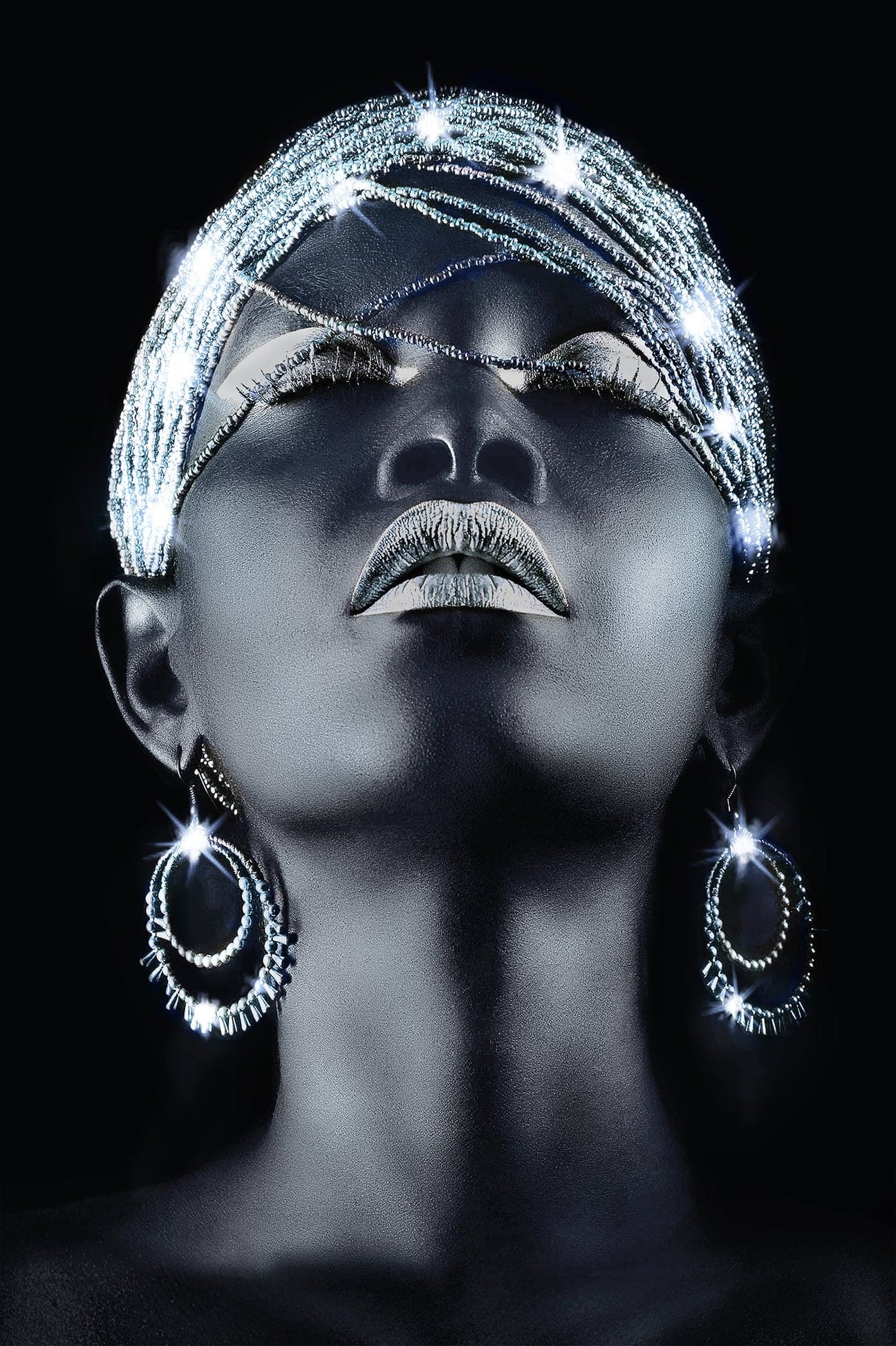 Women Pose w/ Crystals