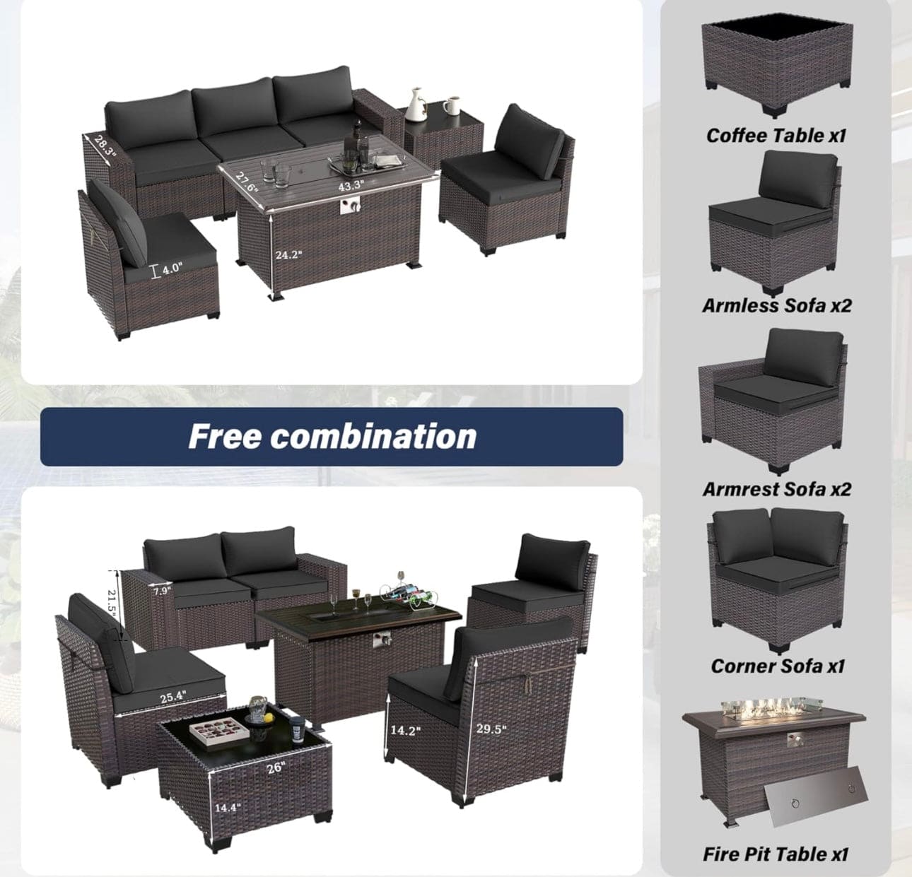 Muebles de jardín