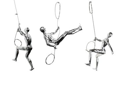 Escultura de 3 alpinistas