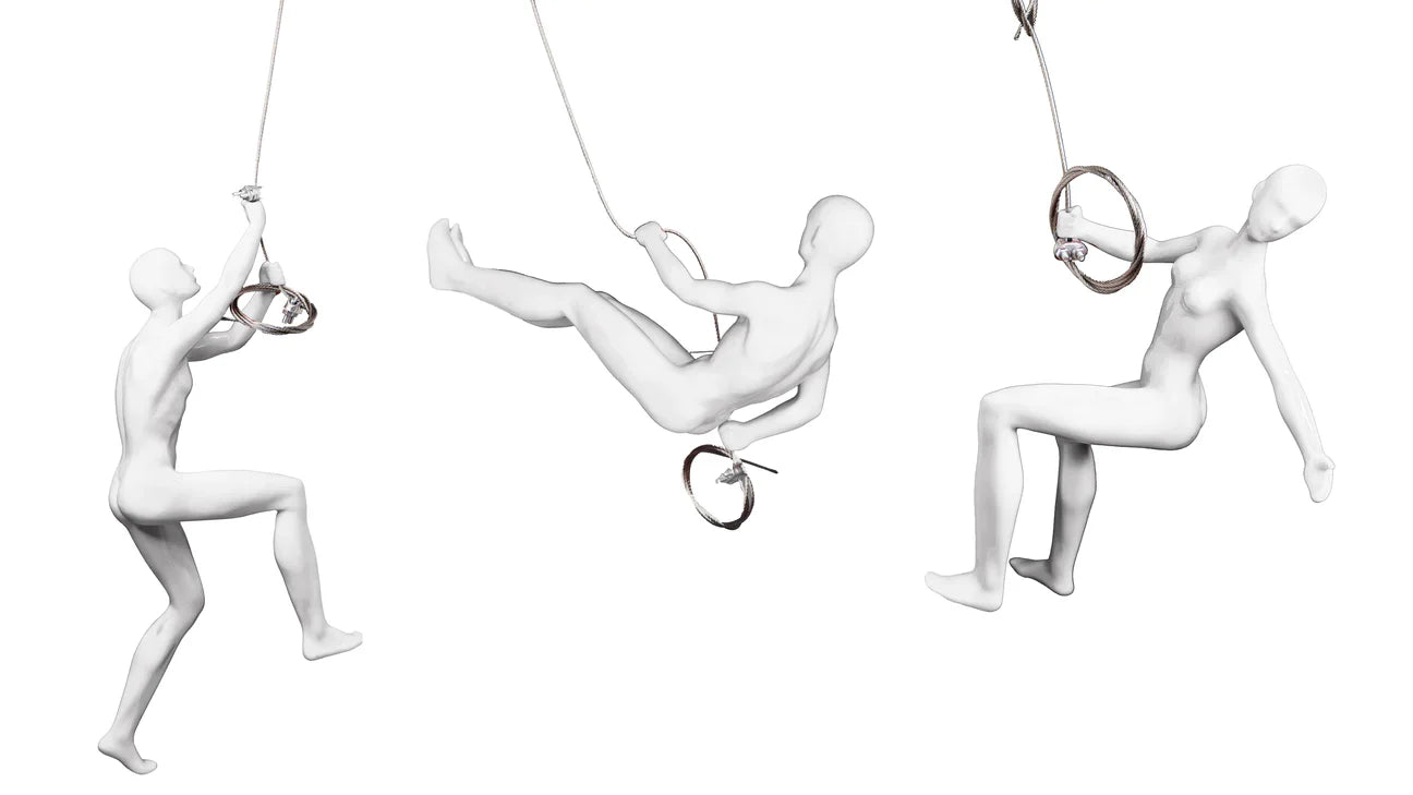 Escultura de 3 alpinistas