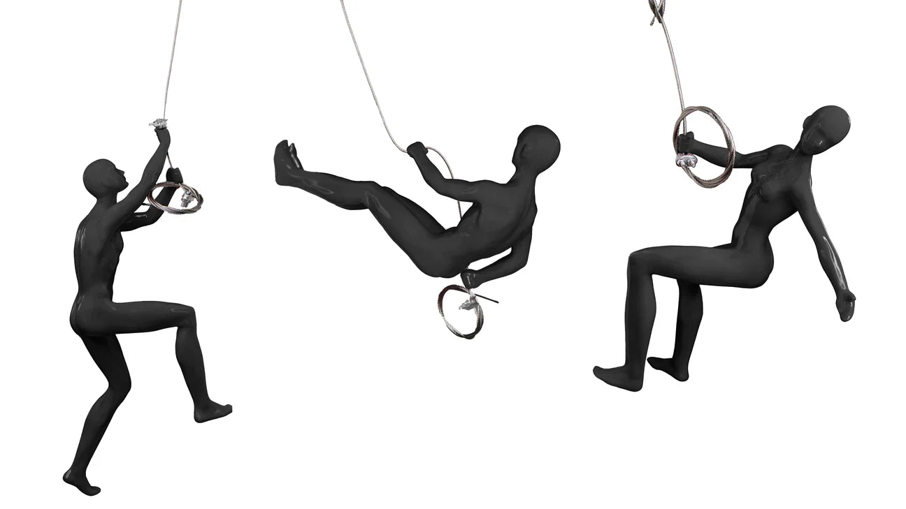 Escultura de 3 alpinistas