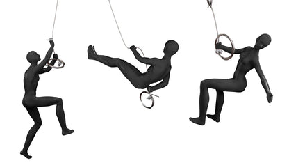 Escultura de 3 alpinistas