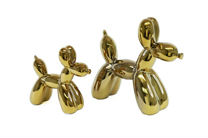Escultura de perro globo de 2 piezas
