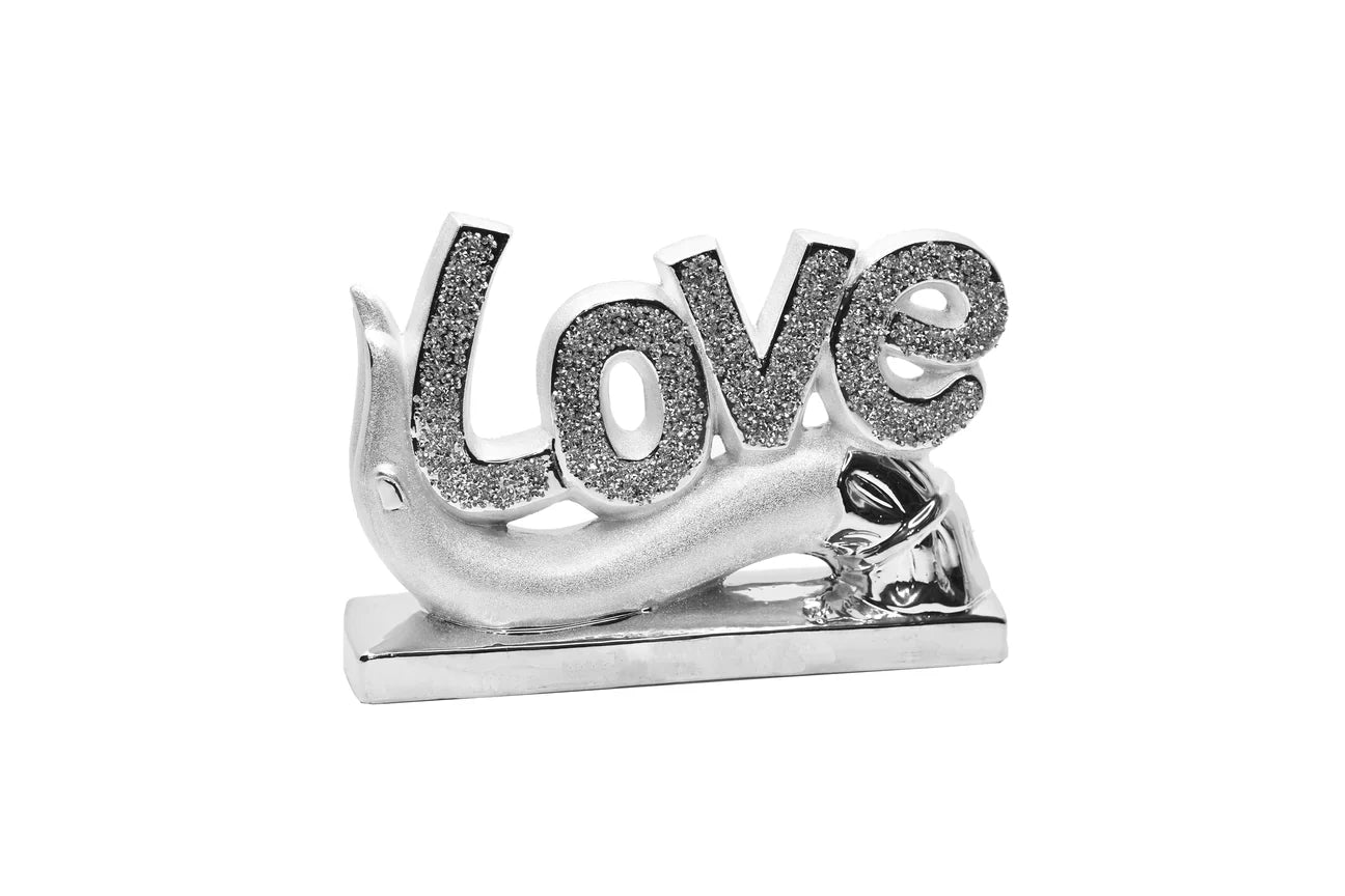 Escultura de diamante "Amor" con base