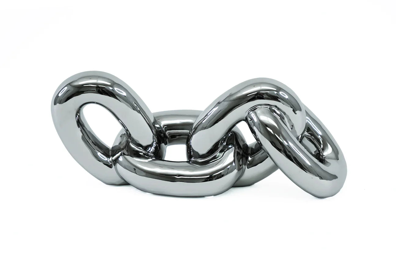 Escultura de nudos de cerámica