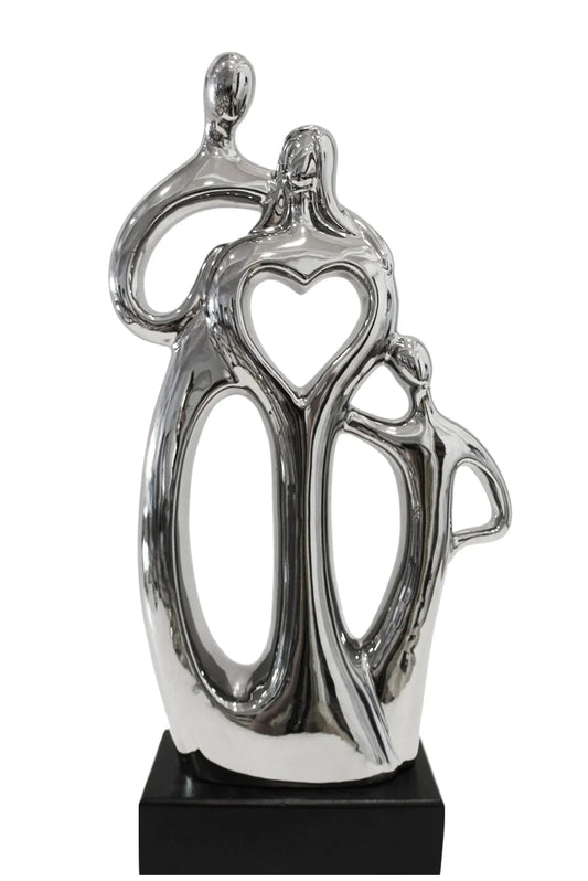 Family Heart Cut Out Sculpture