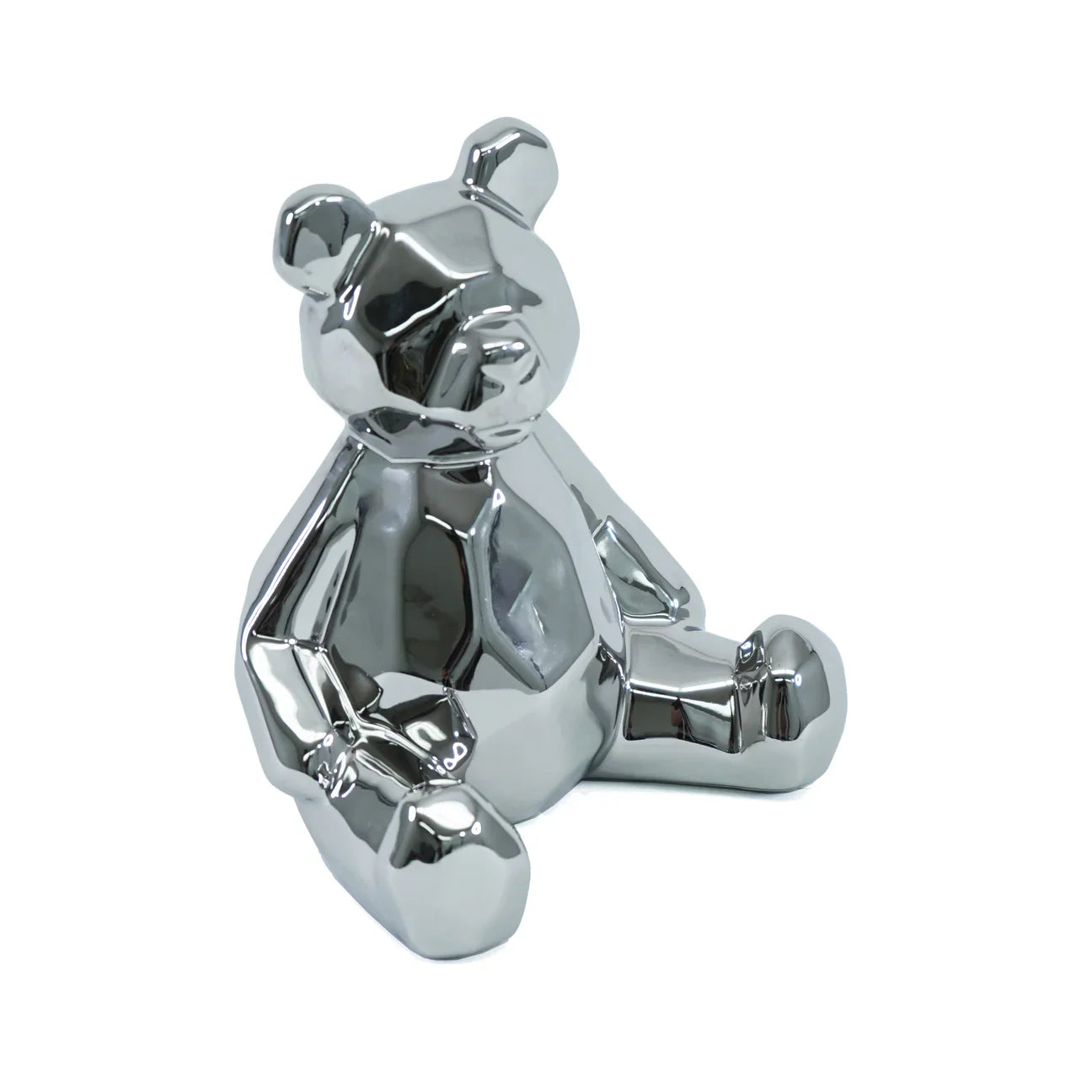 Escultura de oso de cerámica