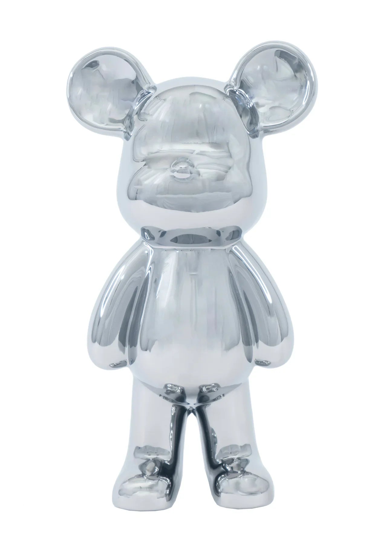 Escultura de oso de cerámica
