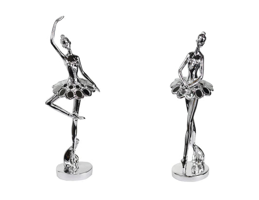 Juego de esculturas de bailarinas de ballet