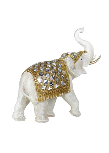 Elefante blanco/dorado de 9 pulgadas
