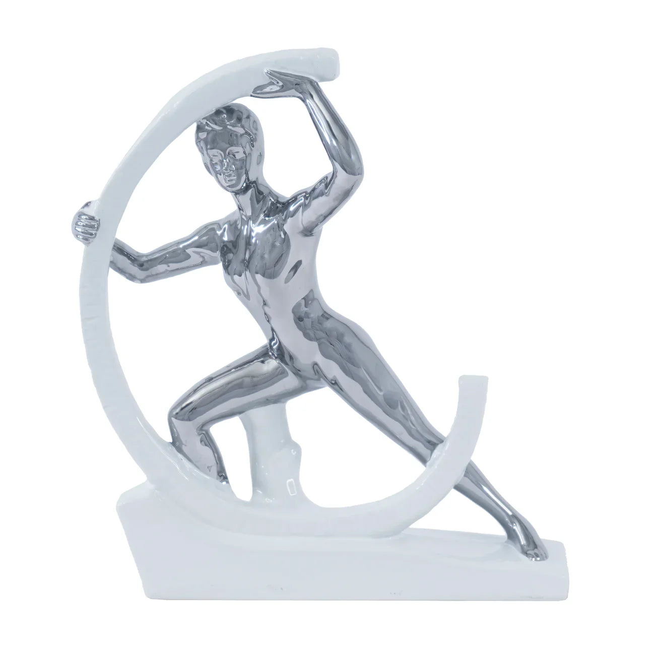 Escultura de Cerámica Hombre Arco