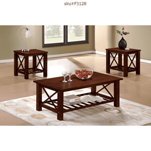 MESA DE CENTRO CON 3 PIEZAS