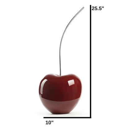 ESCULTURA GRANDE DE CEREZA EN VINO TINTO DE 63.5 CM DE ALTURA