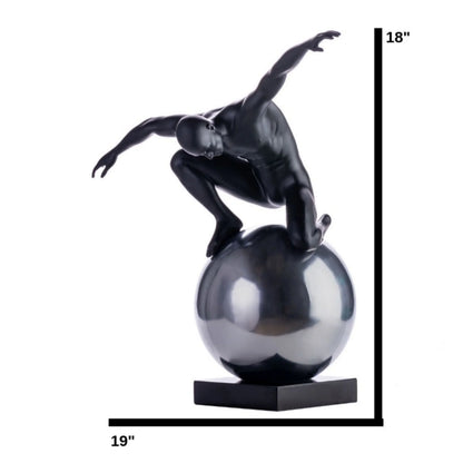 ESTRUCTURA DE EQUILIBRIO // NEGRO MATE Y SEMICROMADO