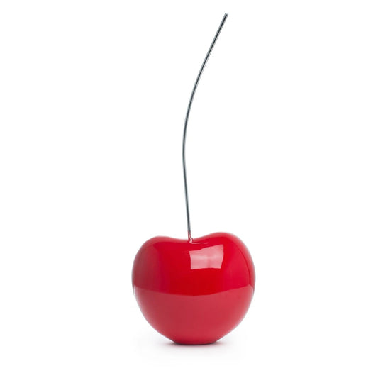 ESCULTURA DE CEREZA GRANDE ROJO BRILLANTE 63.5 CM DE ALTURA
