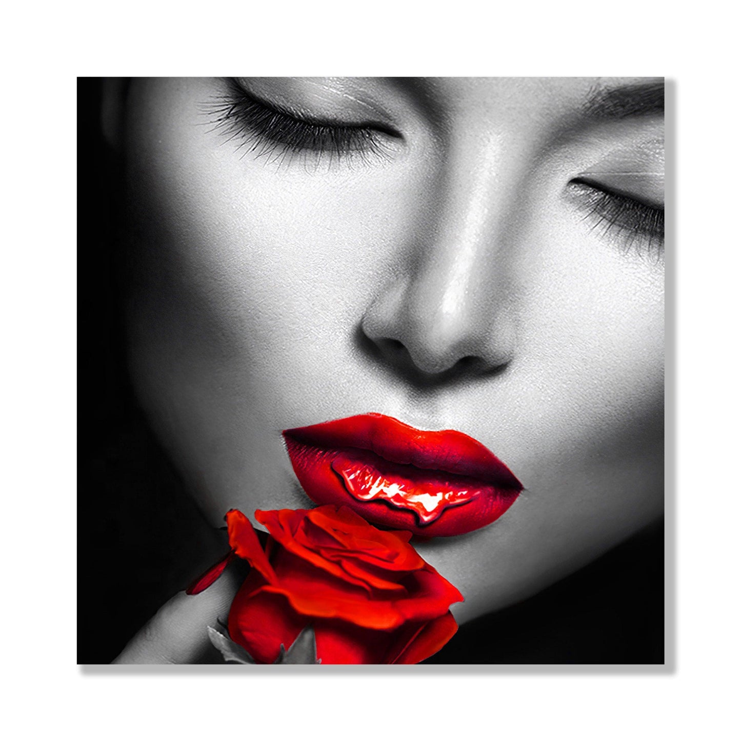Labios color rosa roja