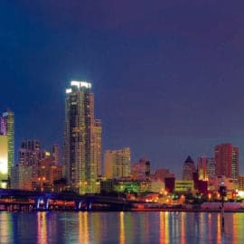 Juego de 3 piezas de arte en vidrio de Miami