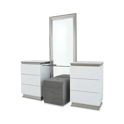 JUEGO DE DORMITORIO CON TOCADOR O CÓMODA