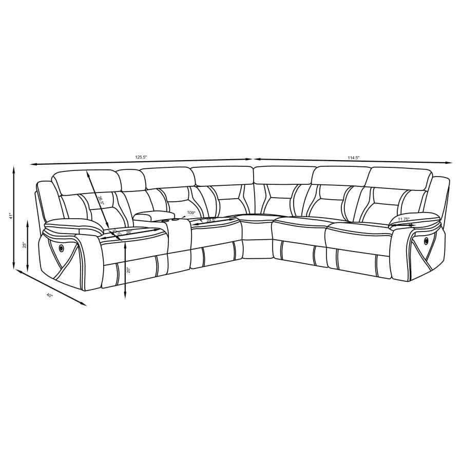 3 Reclinable sectorial