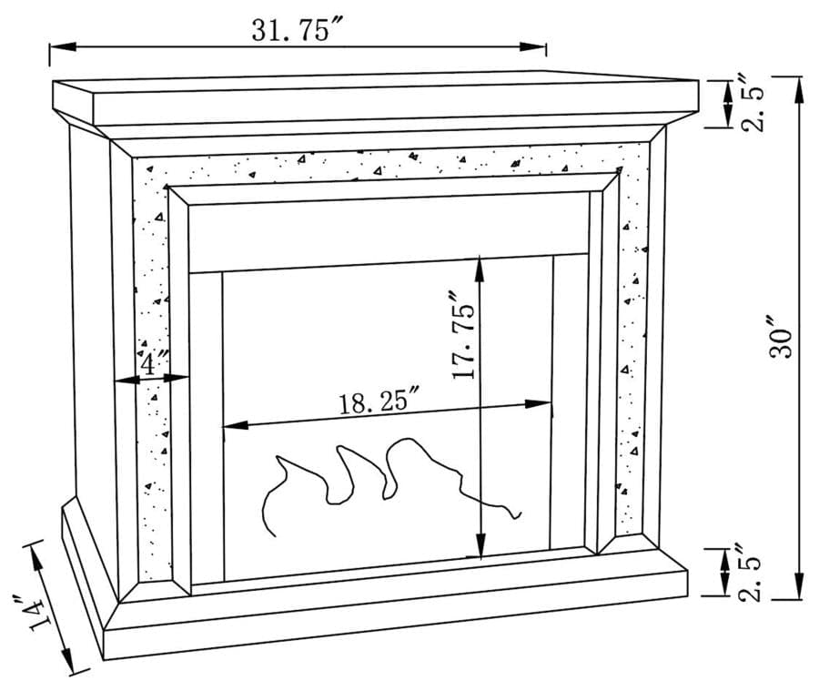 FIREPLACE - FIVE STAR FURNITURE LIQUIDATION