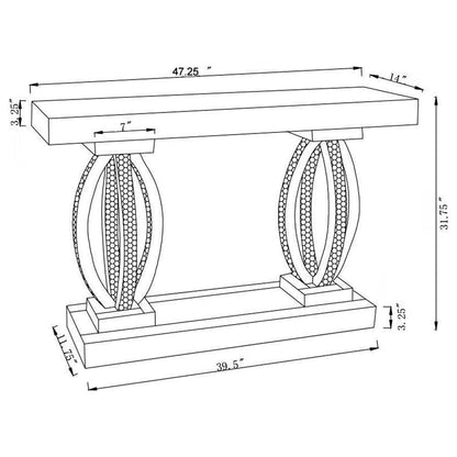 CONSOLA TABLE - FIVE STAR FURNITURE LIQUIDATION