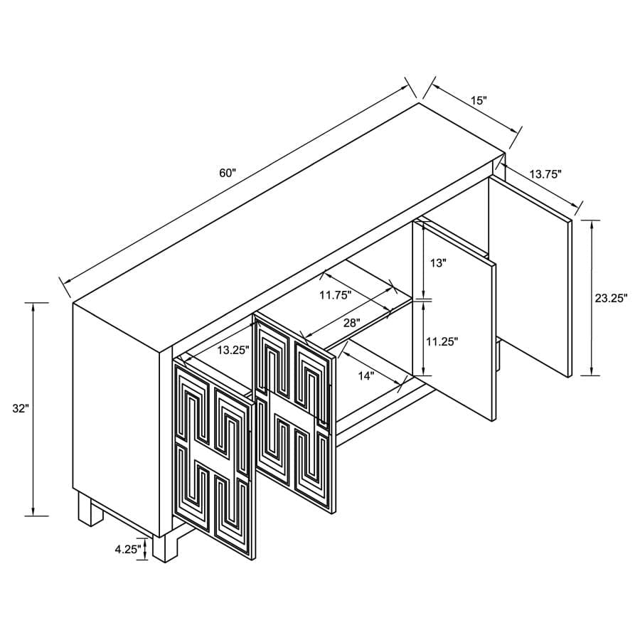 Mueble auxiliar decorativo