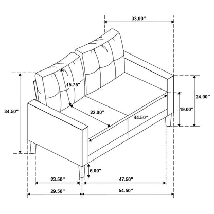 LIVING ROOM SET 3 PC