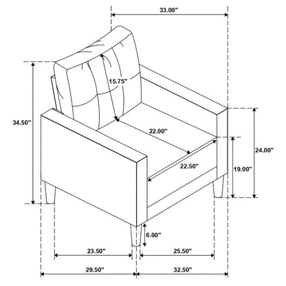 LIVING ROOM SET 3 PC