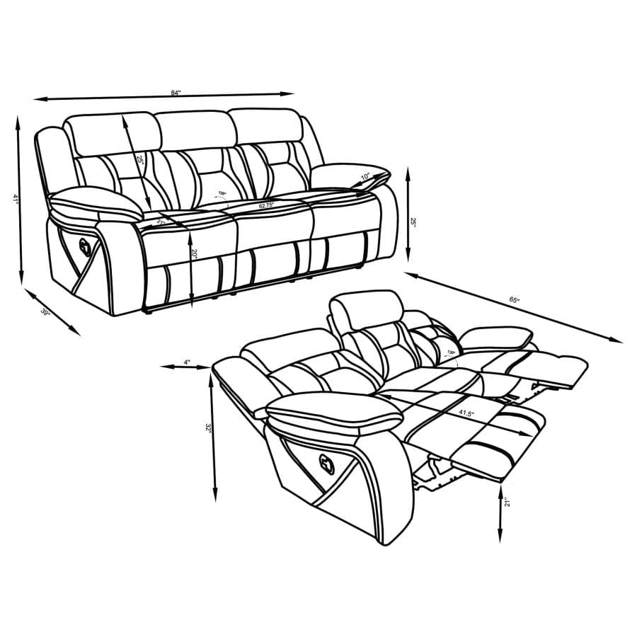 Juego de sillones reclinables