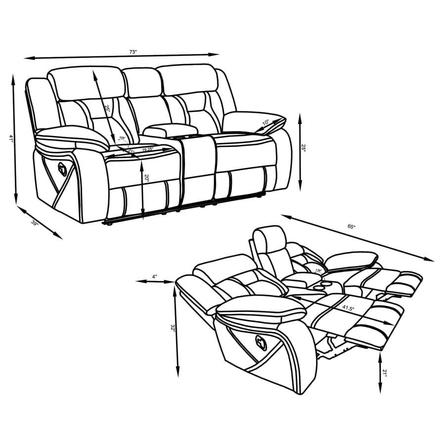 Juego de sillones reclinables