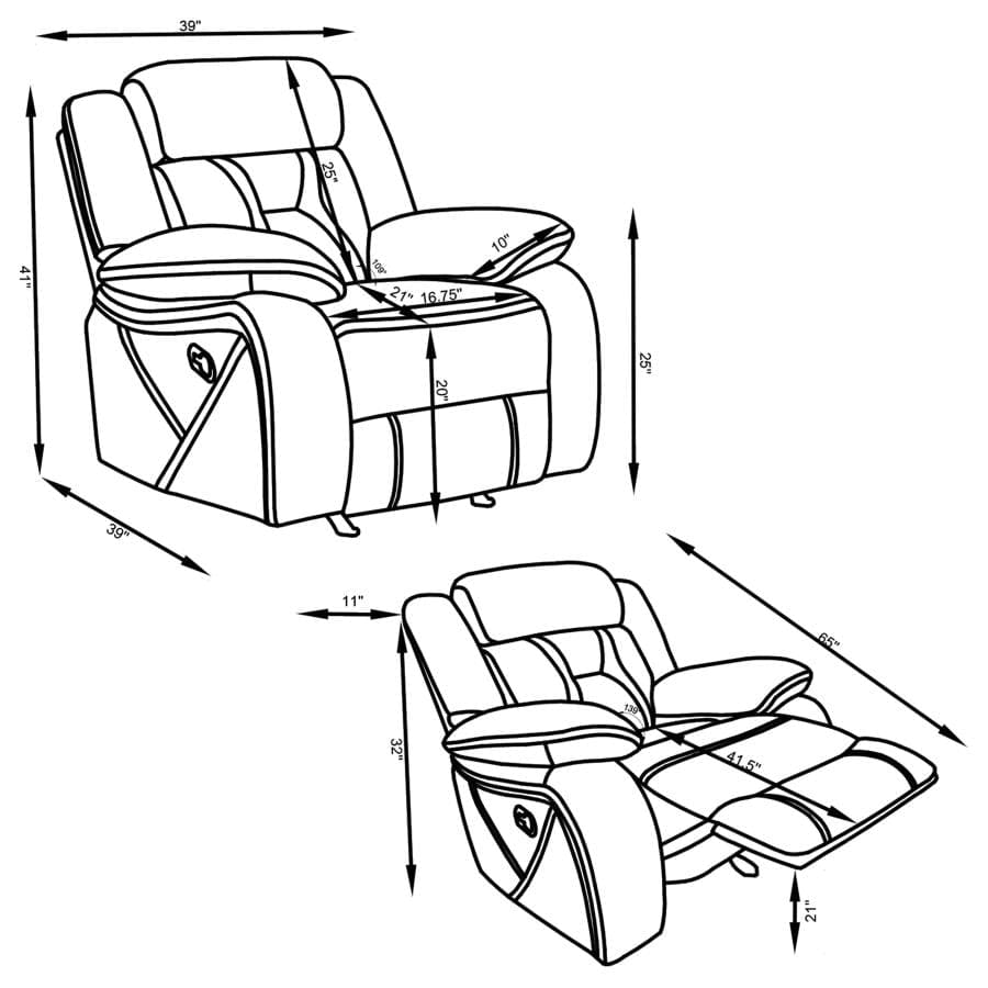 Juego de sillones reclinables