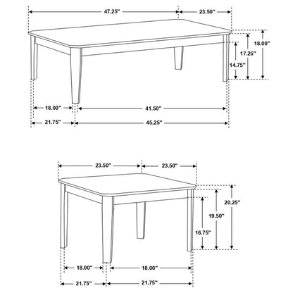 JUEGO DE MESA DE CENTRO DE 3 PIEZAS