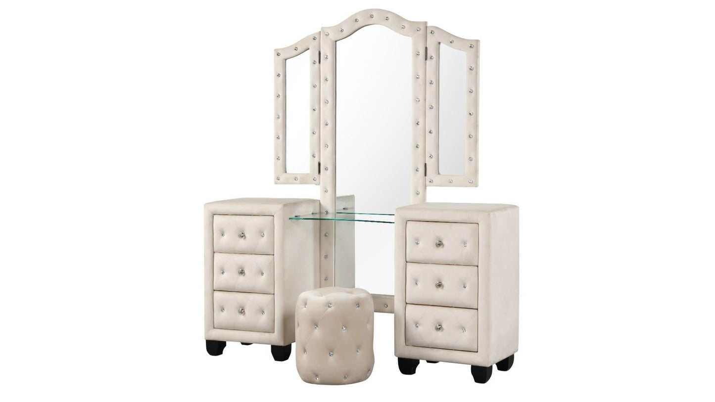 JUEGO DE DORMITORIO CON TOCADOR