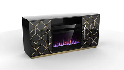 TV STAND WITH FIREPLACE