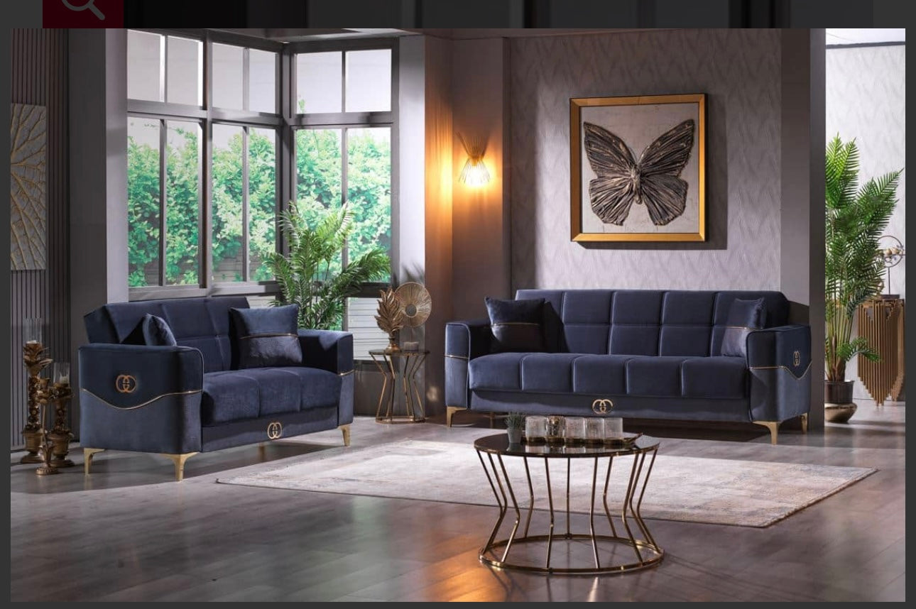 Sofá and loveseat bed
